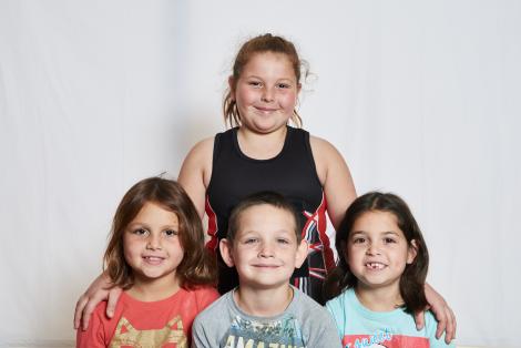 Potrait of Kiara, Mya, Kohen and Eila-Jo